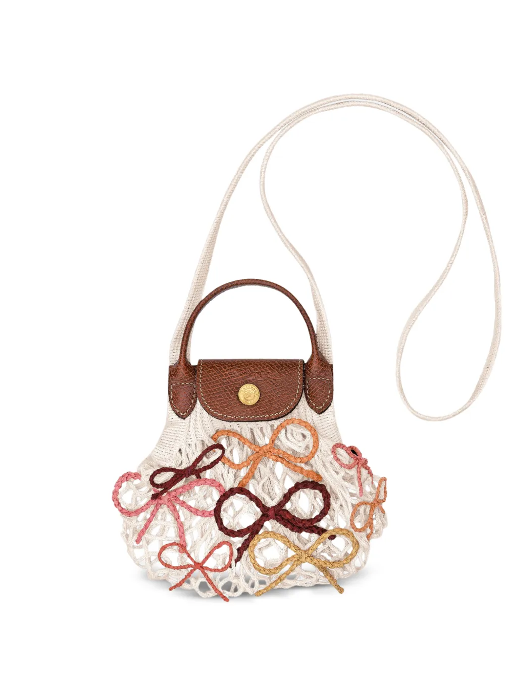 Longchamp Le Pliage bow-detail tote bag - Toni neutri