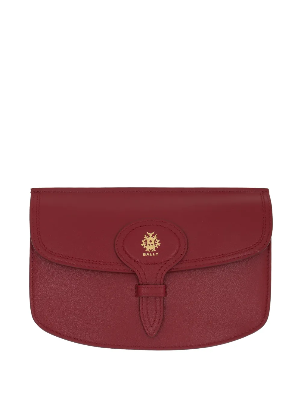 Bally logo-detail leather cross body bag - Rosso
