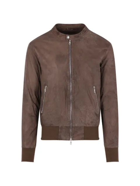 Giorgio Brato zip lamb leather jacket