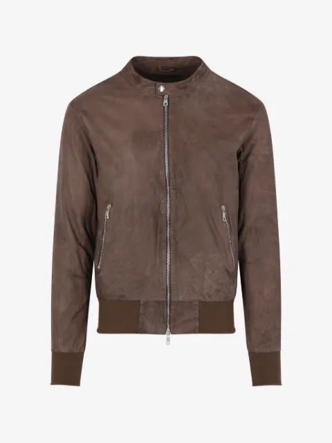Giorgio Brato Lamsleren jack met rits