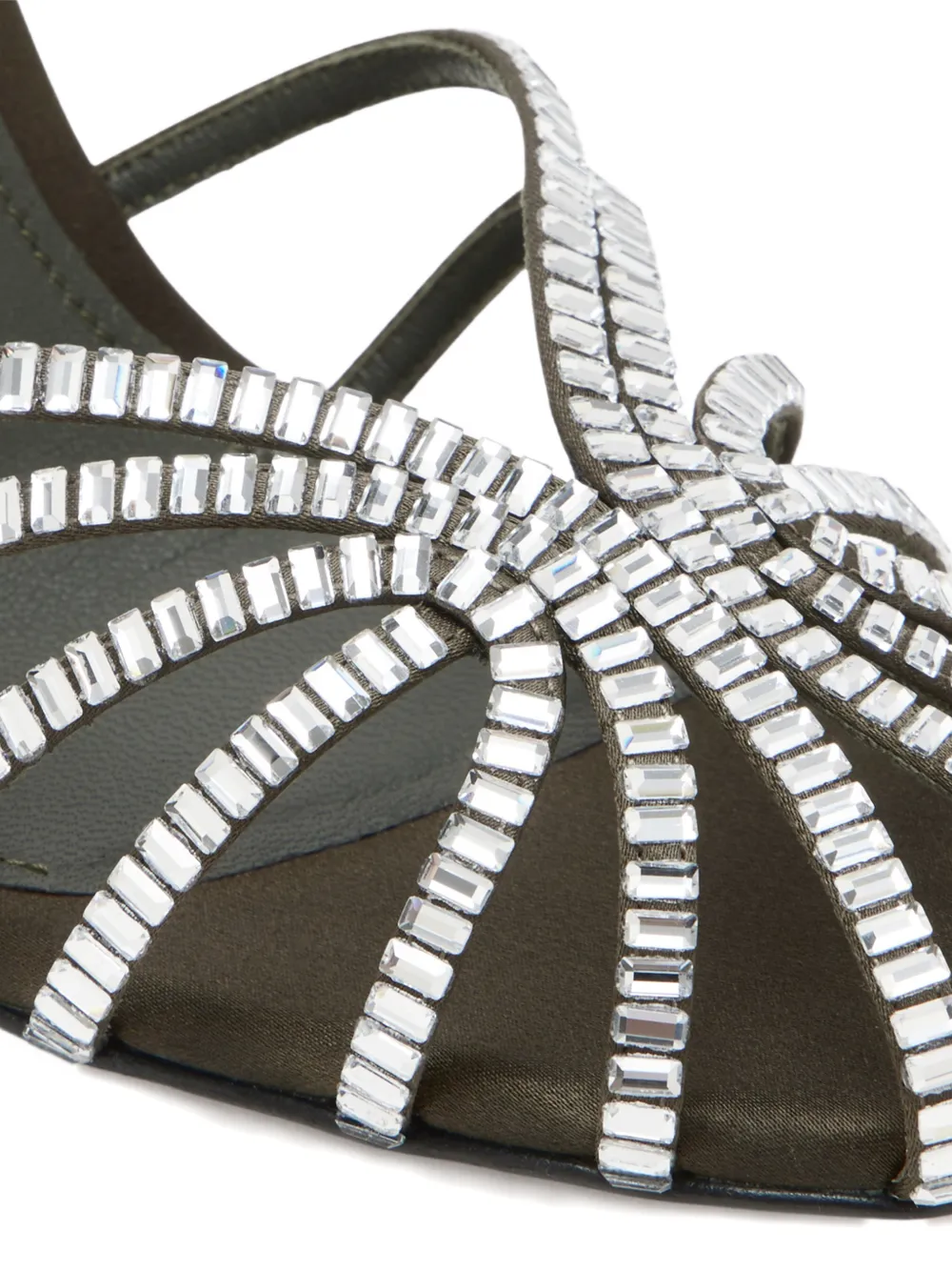 Alevì Emily sandalen verfraaid met kristal Groen