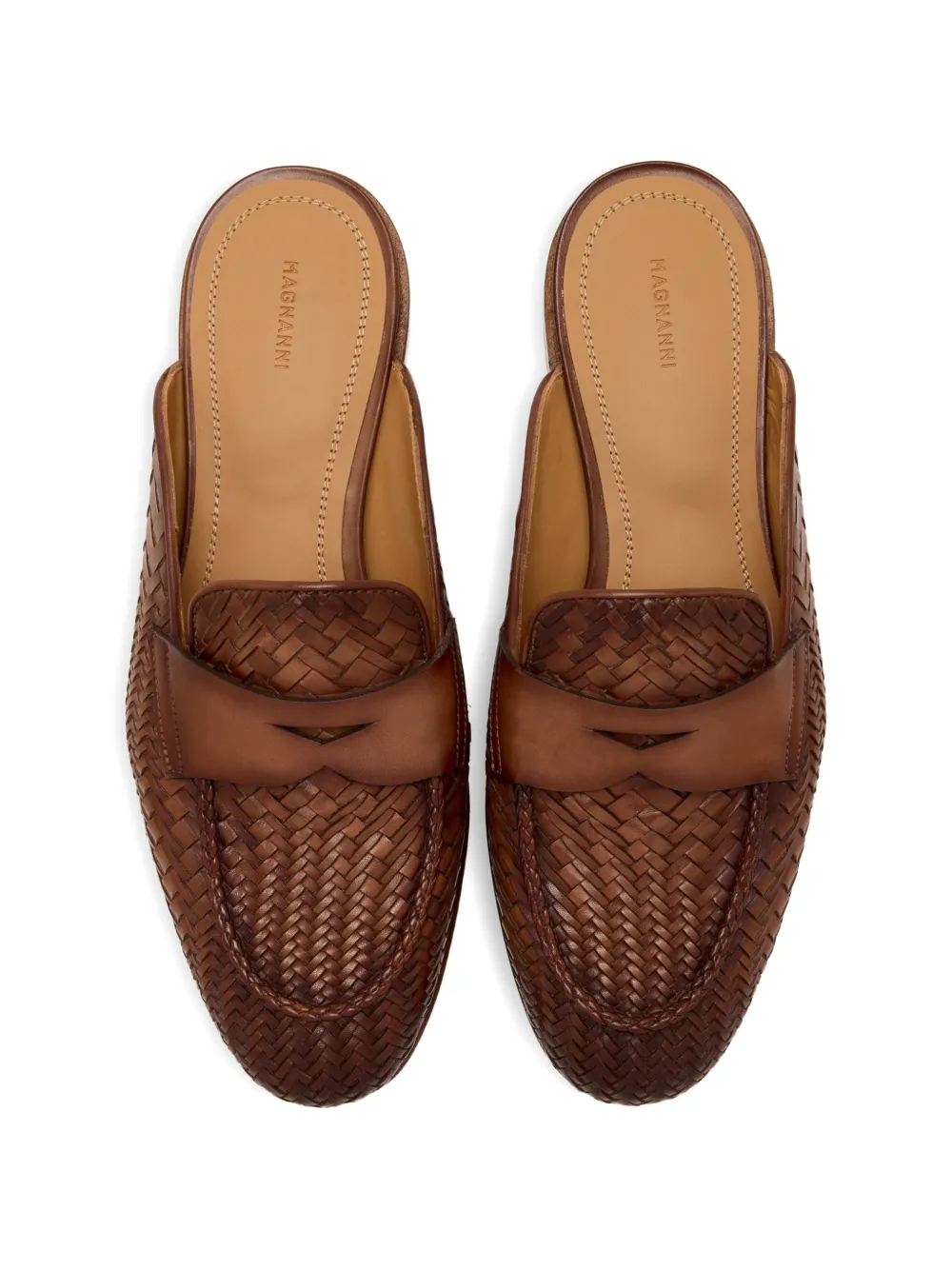 Magnanni woven leather mules Bruin