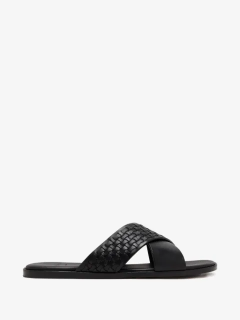 Magnanni sandales en cuir tressé