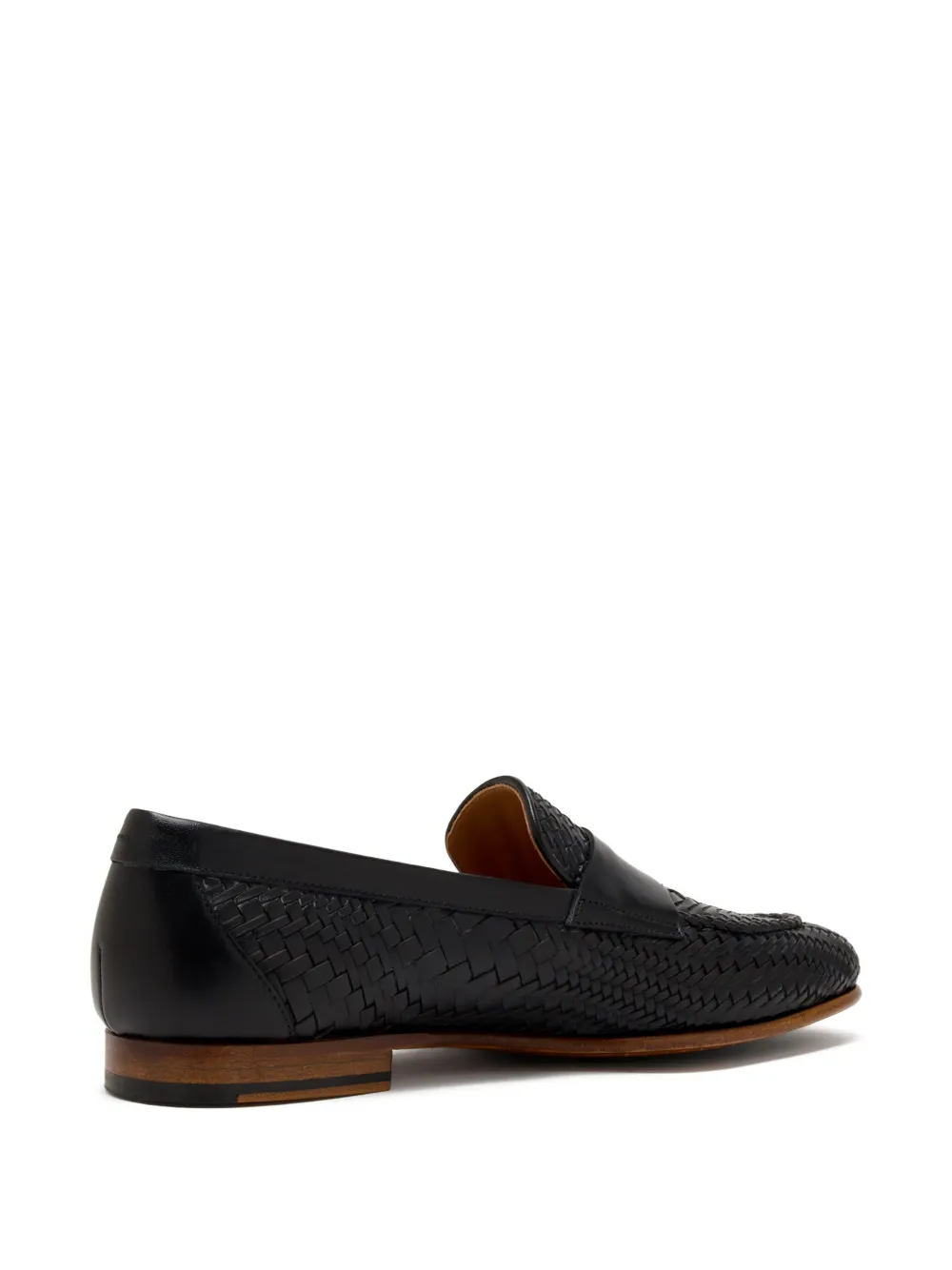 Magnanni woven penny loafers Zwart