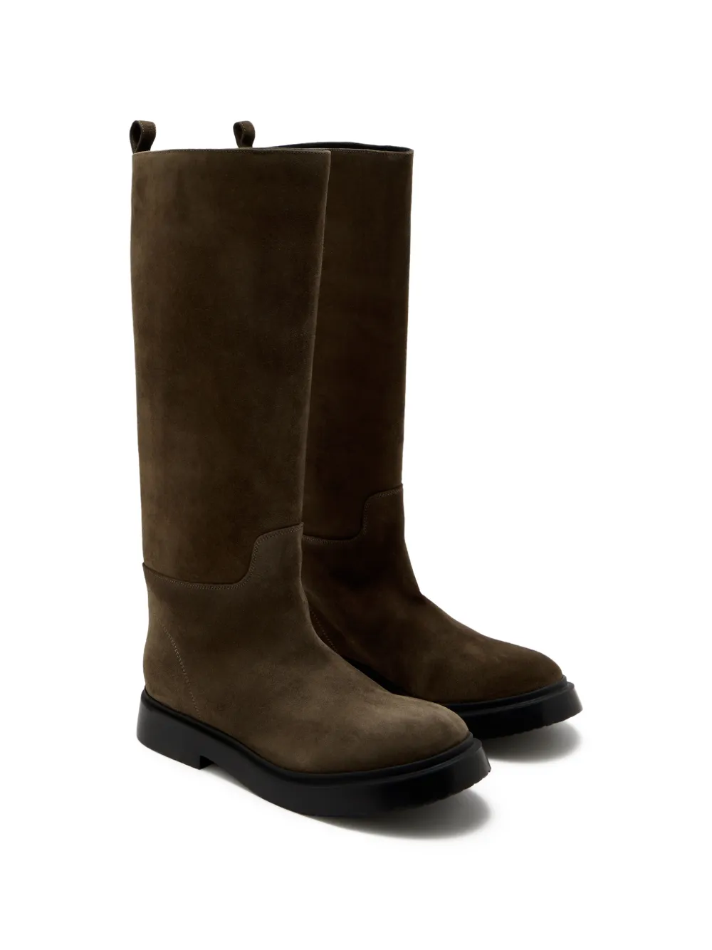 Bank Suede Knee Boots