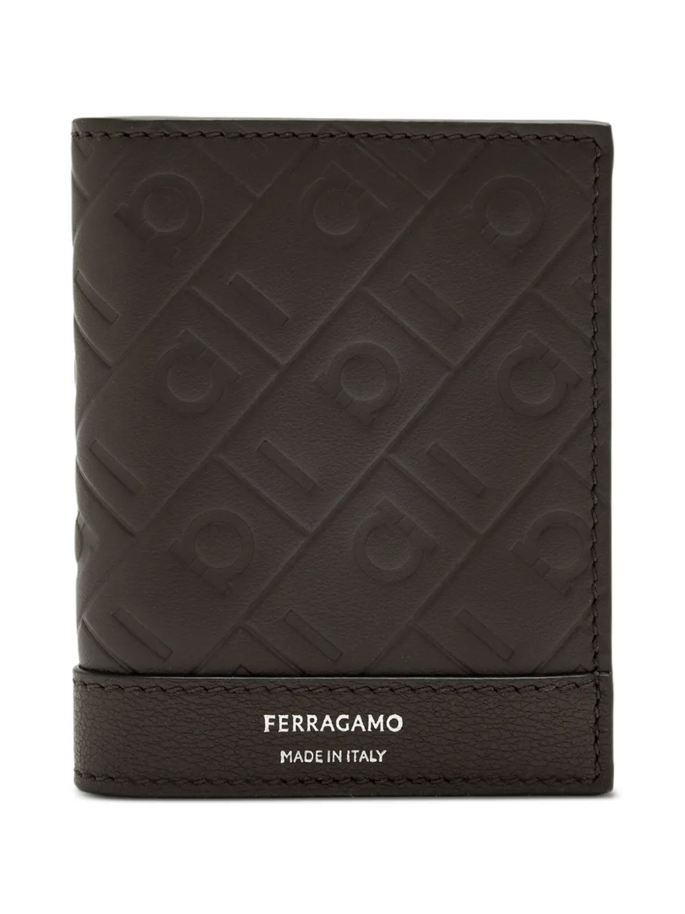 Ferragamo monogram cardholder - Marrone