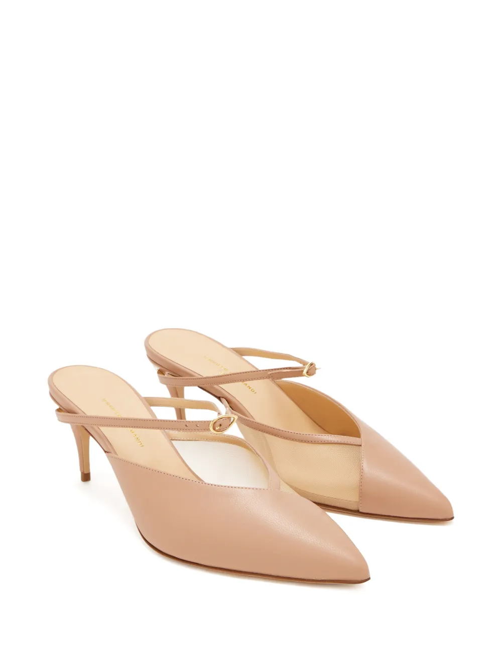Jennifer Chamandi 65mm Mattia heeled pumps Beige