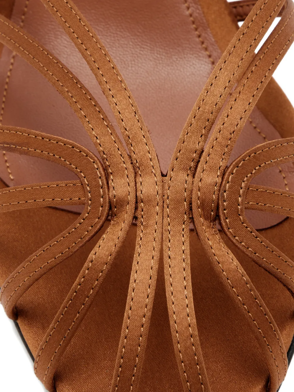 Alevì 75mm Mel heeled mules Bruin