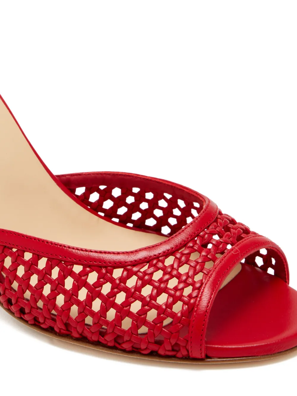 Jennifer Chamandi 85mm Guido heeled mules Rood