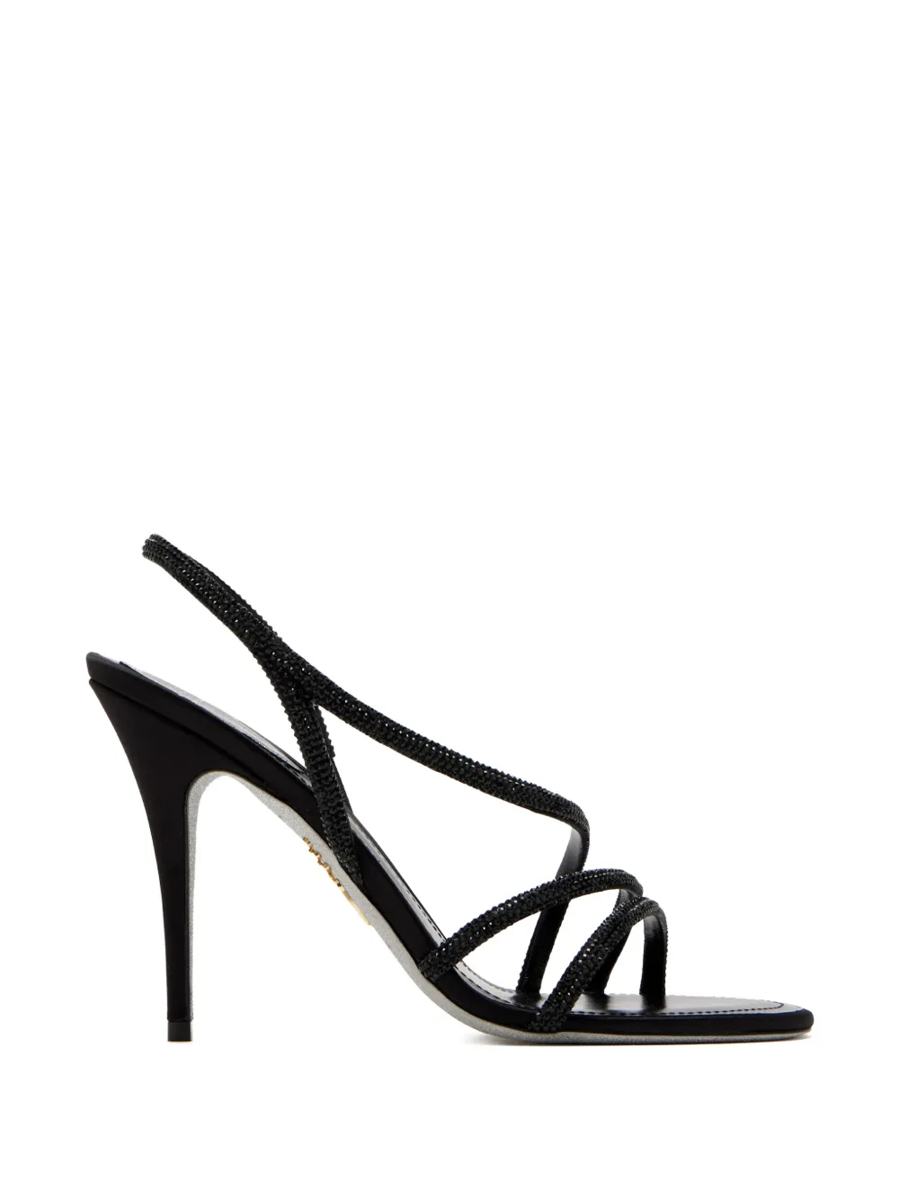 René Caovilla 100mm Erin slingback sandals Zwart