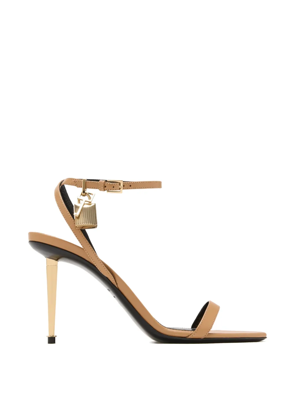 TOM FORD 85 mm Padlock pumps met hak Beige