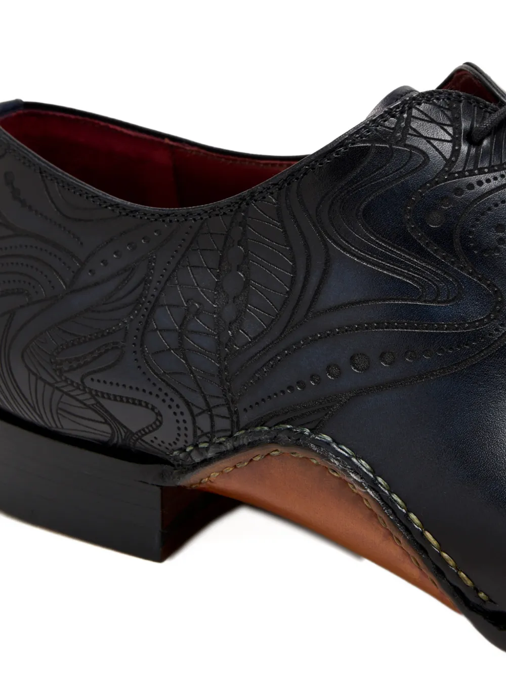 Magnanni Derby schoenen met reliëf Zwart