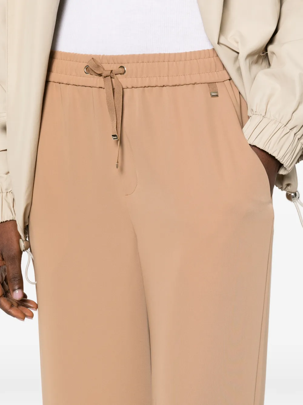 Herno Broek met trekkoord Beige