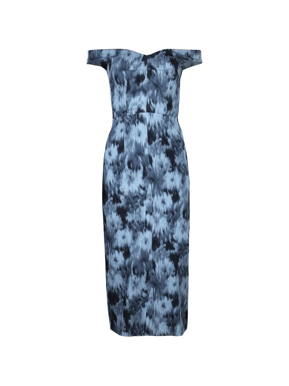 Michael Kors Collection blue midi dress