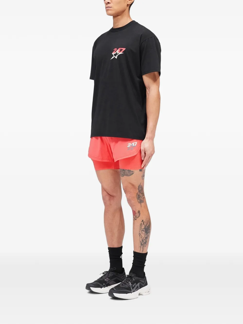Represent Team 247 Star T-shirt met print Zwart