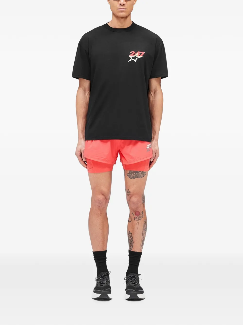 Represent Team 247 Star T-shirt met print Zwart