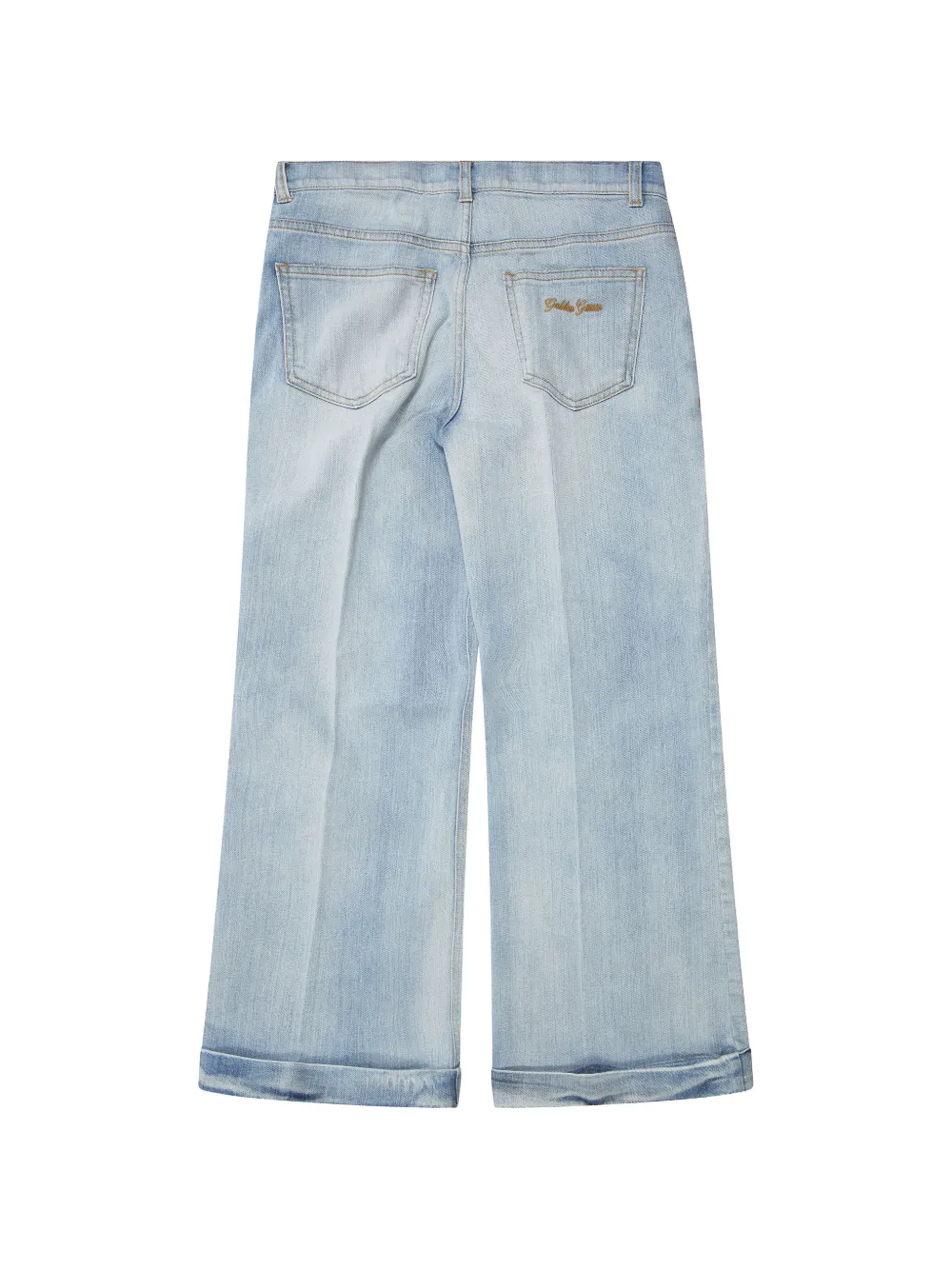  Golden Goose Kids Bootcut Jeans - Blue 