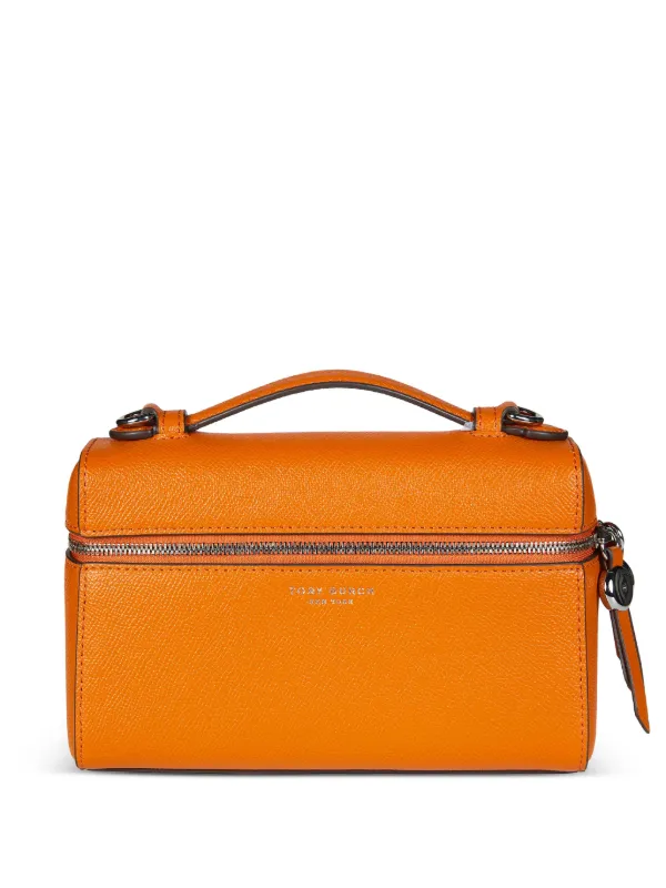 Tory Burch Slim Romy Top Handle Bag | Orange | FARFETCH CA