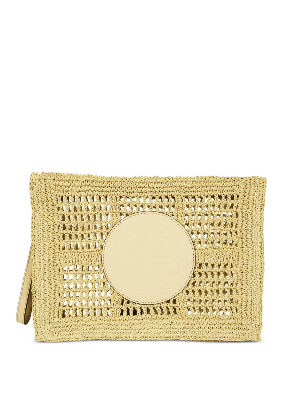 Tory Burch Ella hand-crocheted pouch - Toni neutri