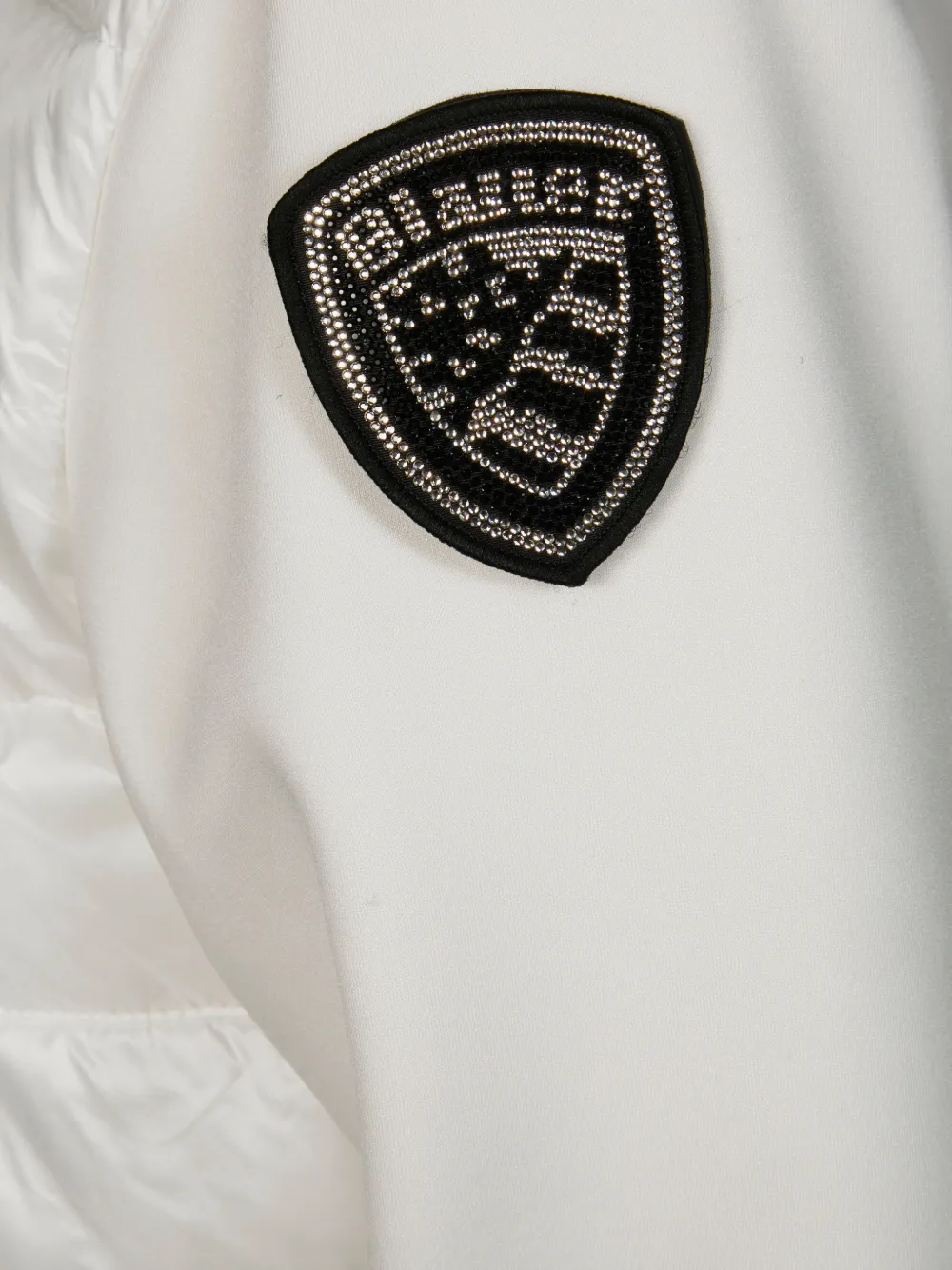  Blauer Biker Zip-up Quilted Jacket - White 