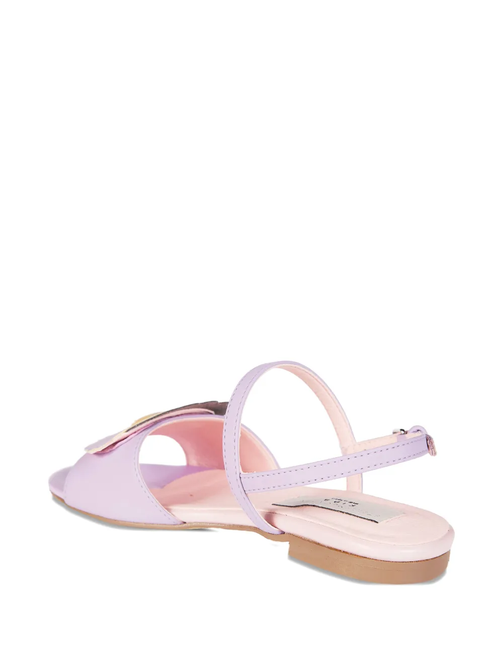 Stella McCartney Kids fish appliqué sandals Paars
