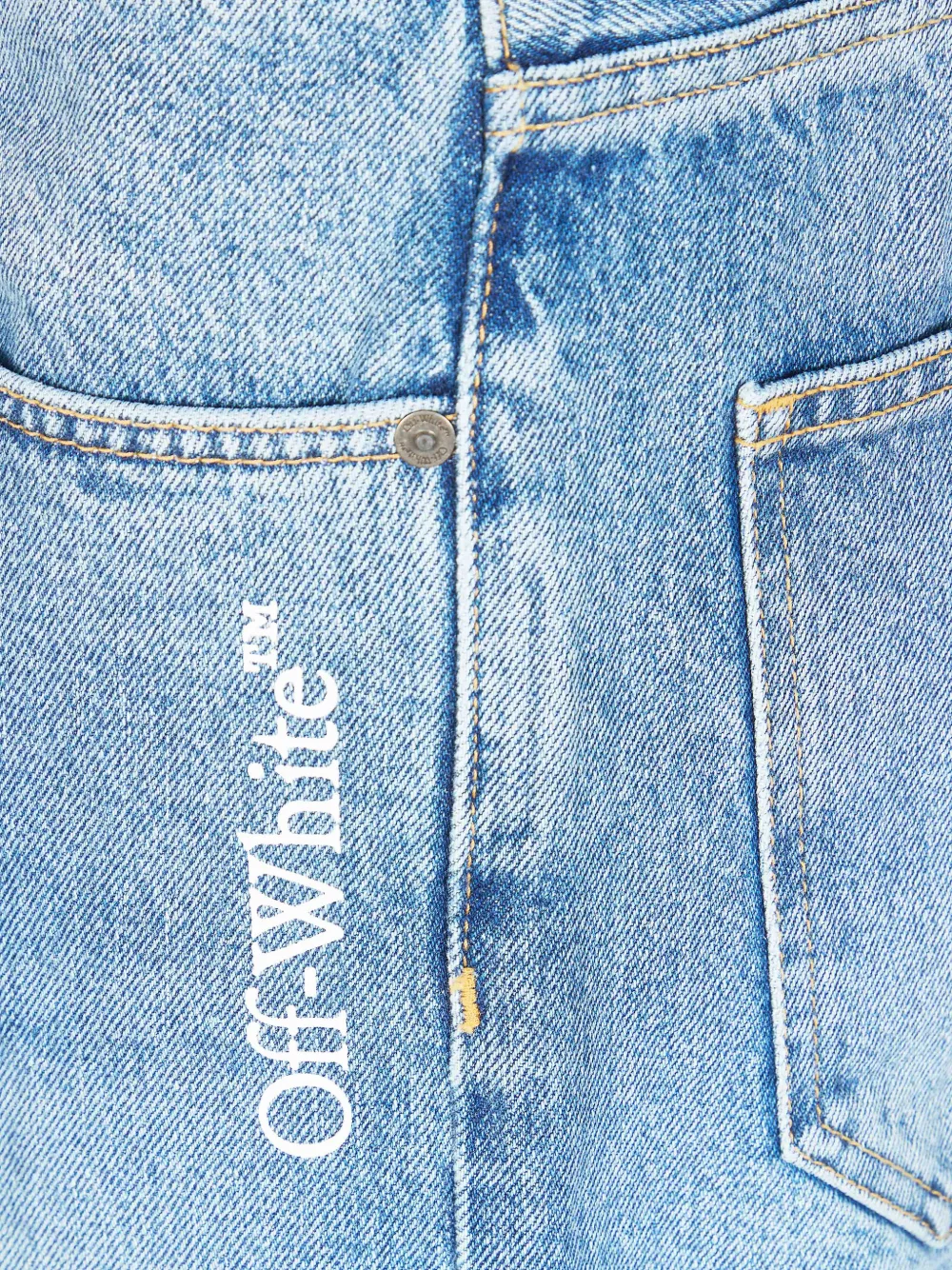  Off-white Vaqueros Con Motivo Half Arrow - Azul 