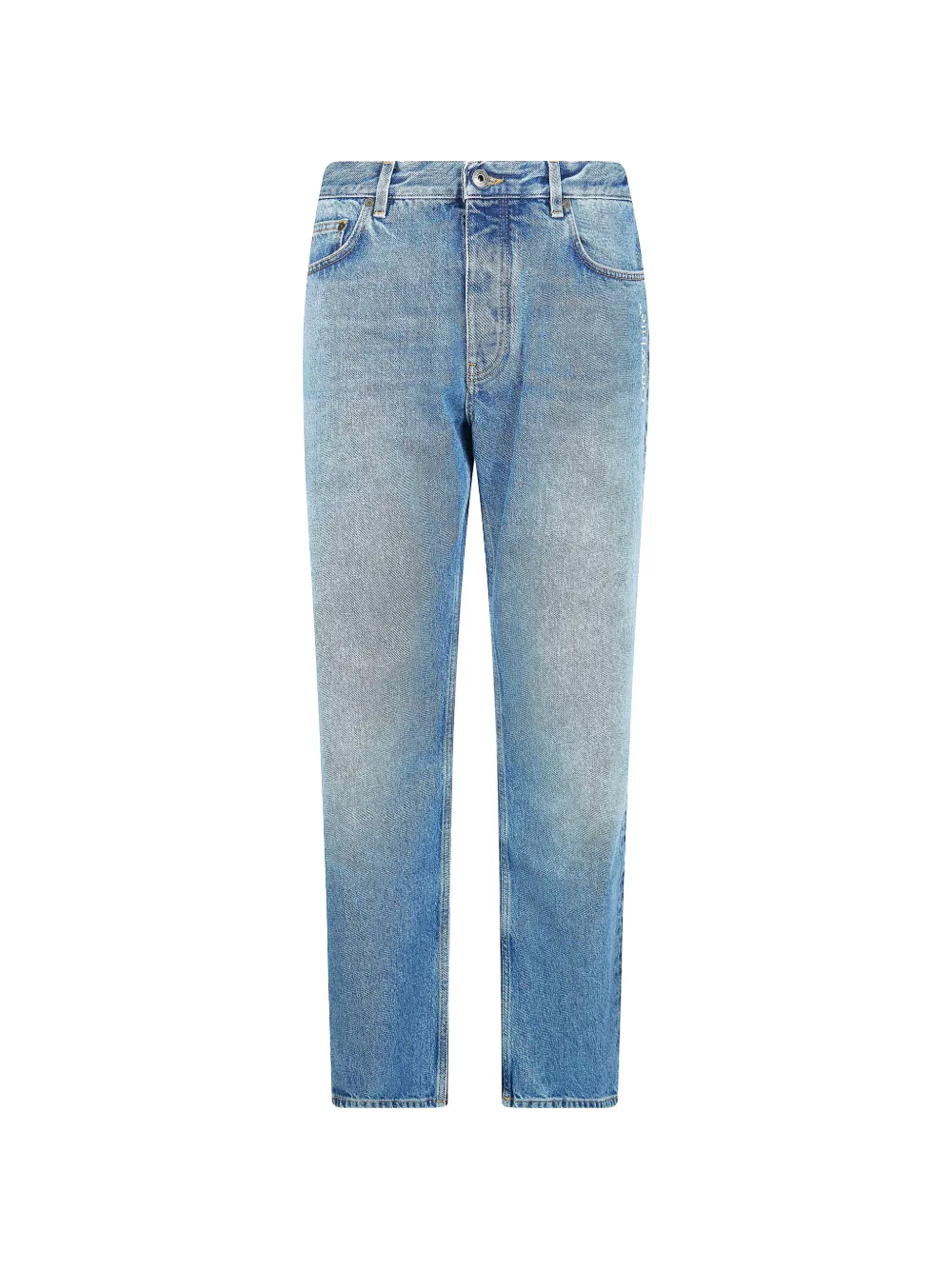 Off-White arrow slim jeans - Blu