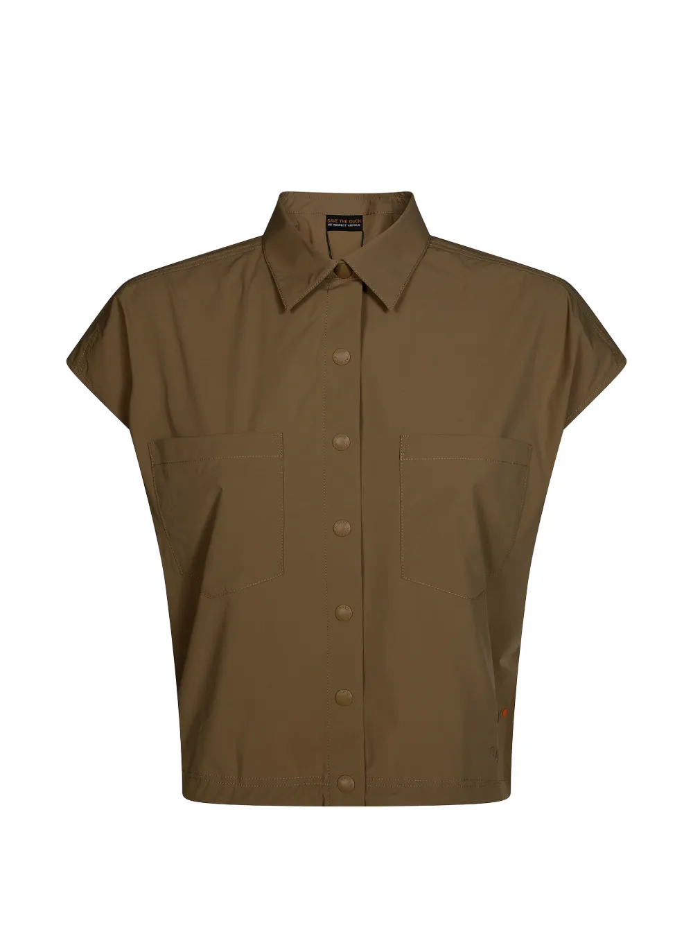 Save The Duck pocket collared shirt - Grün