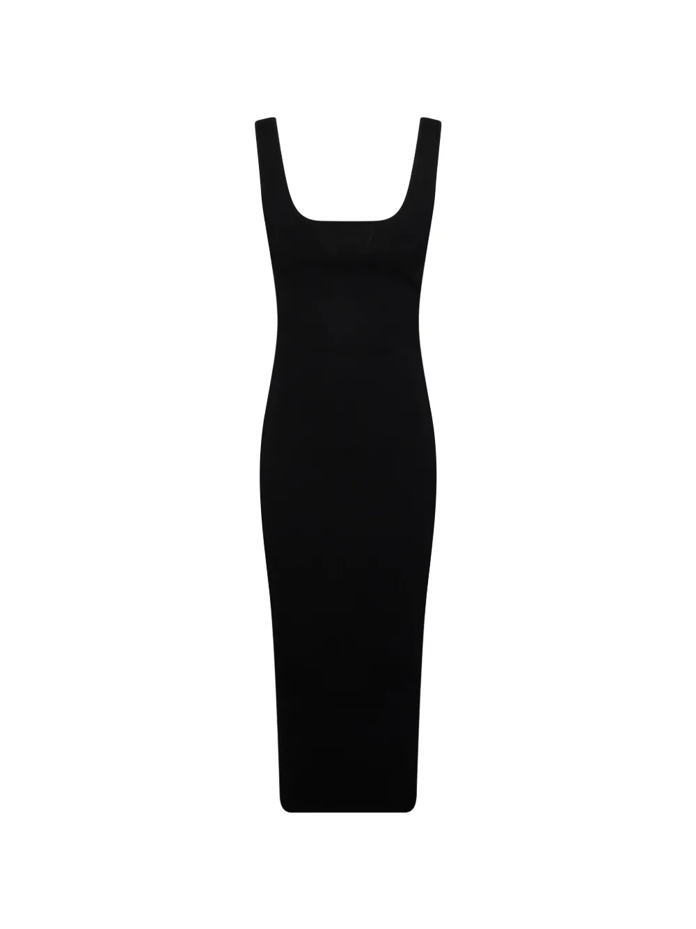 ENTIRE STUDIOS square-neck midi dress - Nero