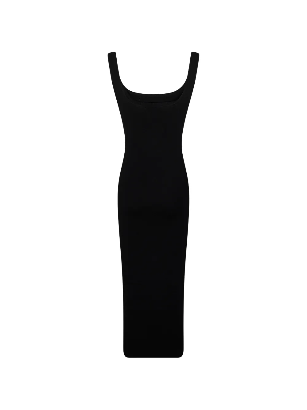  Entire Studios Square-neck Midi Dress - Black 
