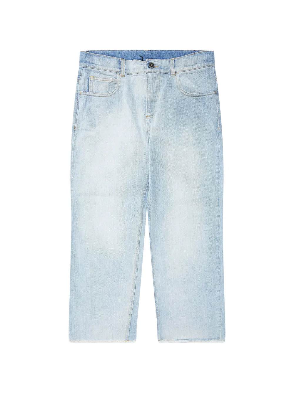 Golden Goose Kids embroidery-detail denim jeans - Blu