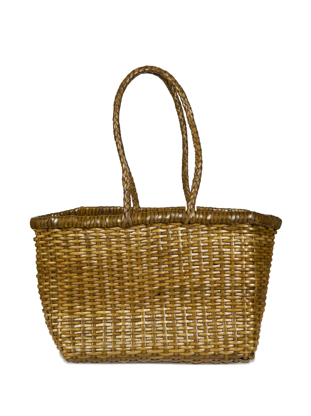 DRAGON DIFFUSION small weave tote bag - Verde