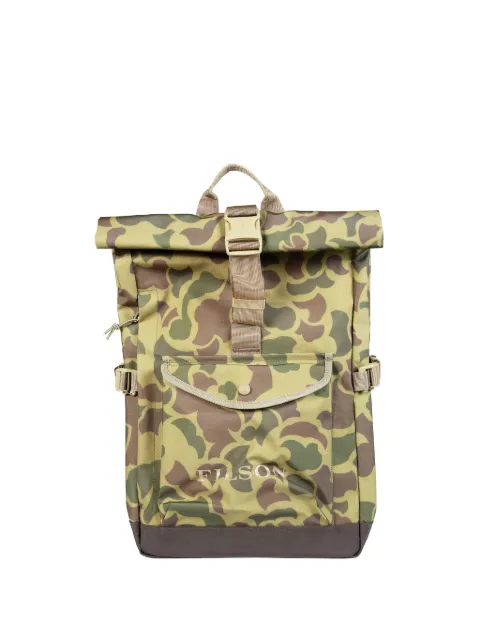 Filson camouflage-print roll-top backpack