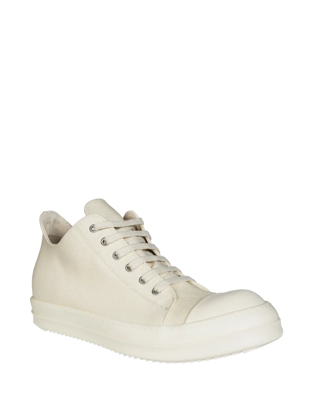 Rick Owens DRKSHDW Temple Low denim sneakers Beige