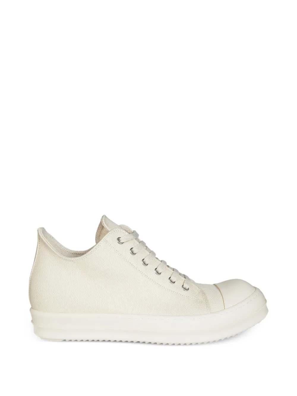 Rick Owens DRKSHDW Temple Low denim sneakers Beige