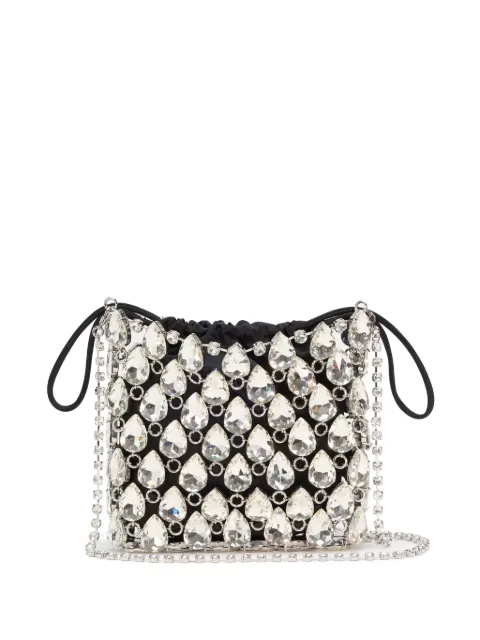 Self-Portrait crystal chainmail mini bag