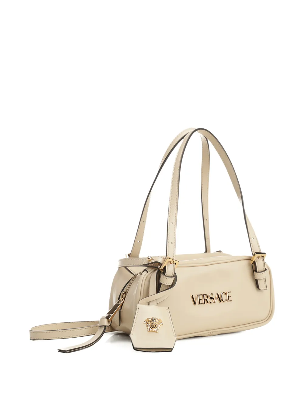  Versace Logo-plaque Tote Bag - Neutrals 