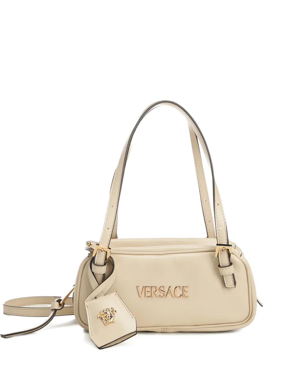 Versace logo-plaque tote bag - Toni neutri