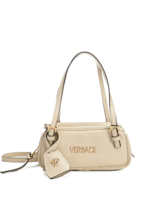 Versace logo-plaque tote bag