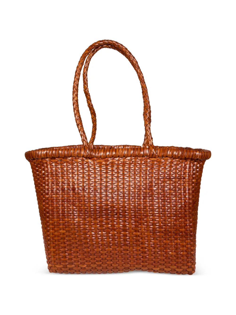 DRAGON DIFFUSION small weave tote bag - Marrone