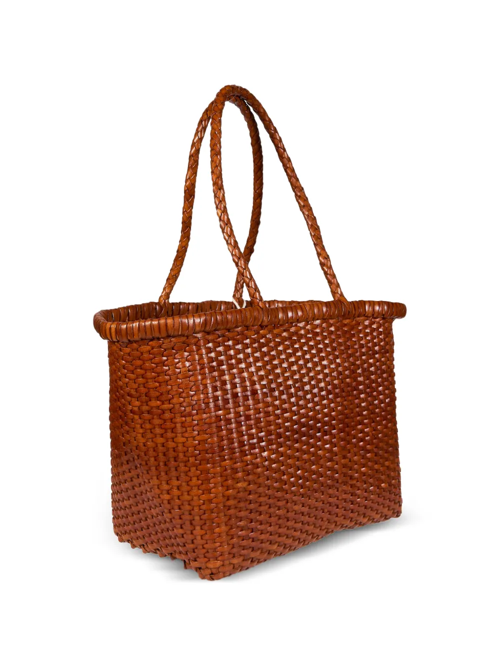 Dragon Diffusion Small Weave Tote Bag - Brown 