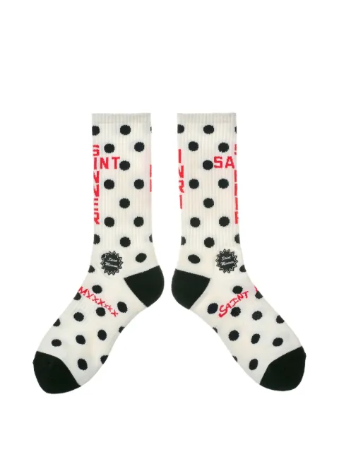SAINT MXXXXXX polka-dot socks