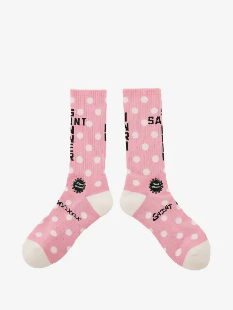SAINT MXXXXXX polka-dot socks