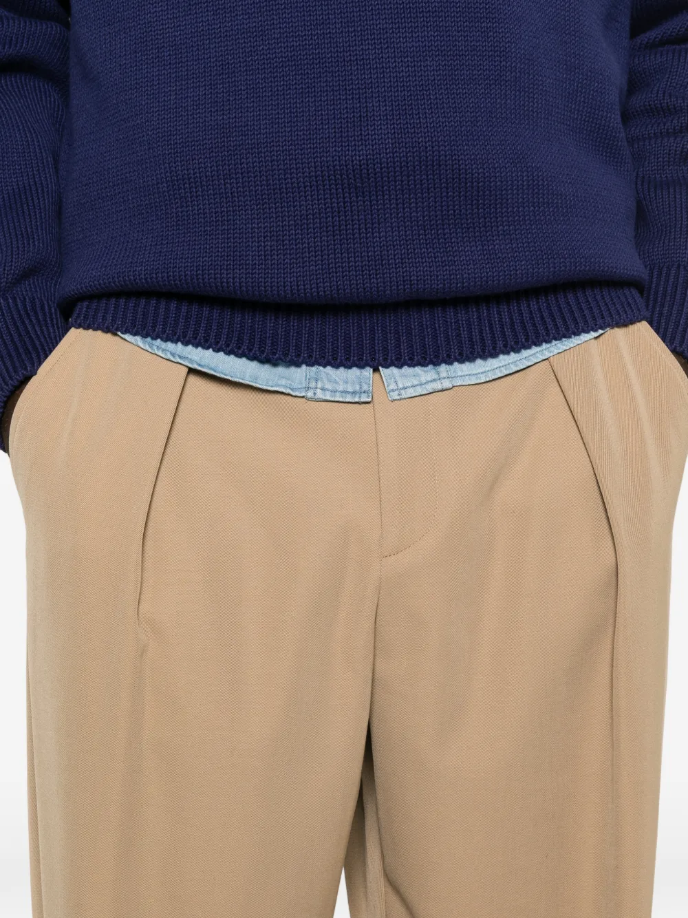 A.P.C. Renato wollen plooibroek Beige