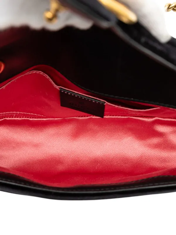 Gucci Pre-Owned 2016-2026 Small GG Marmont Matelasse Velvet