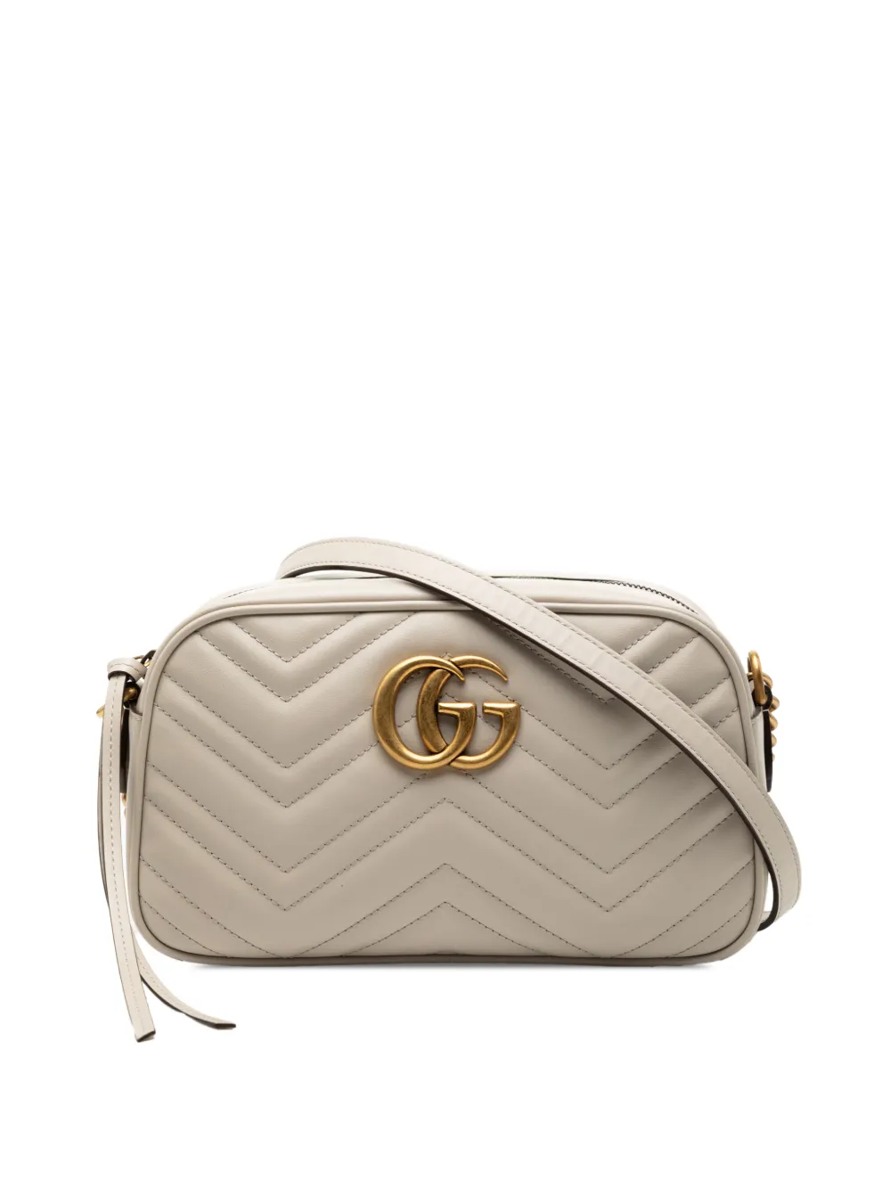 Gucci Pre-Owned Borsa a tracolla GG Marmont Matelasse piccola in pelle 2016-2025 - Marrone