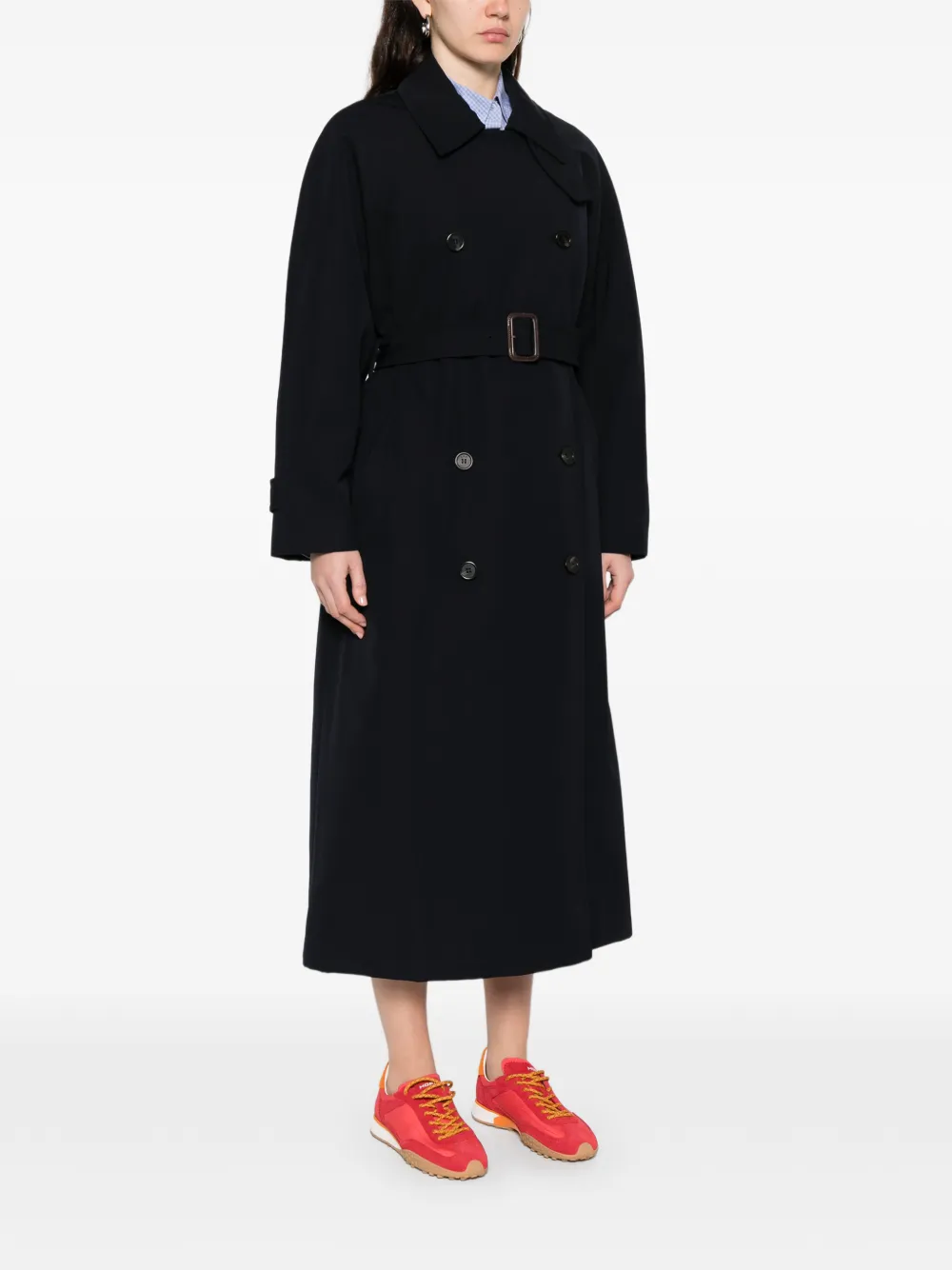 A.P.C. Trenchcoat met ceintuur Blauw