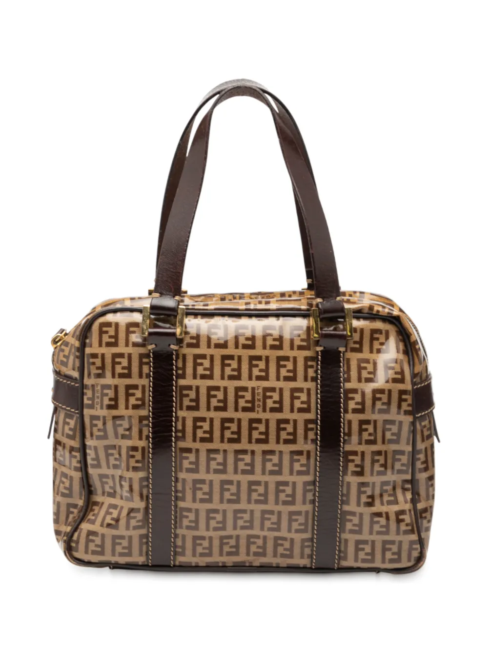 Fendi Pre-Owned 2000-2010 Zucchino Crystal handbag - Marrone