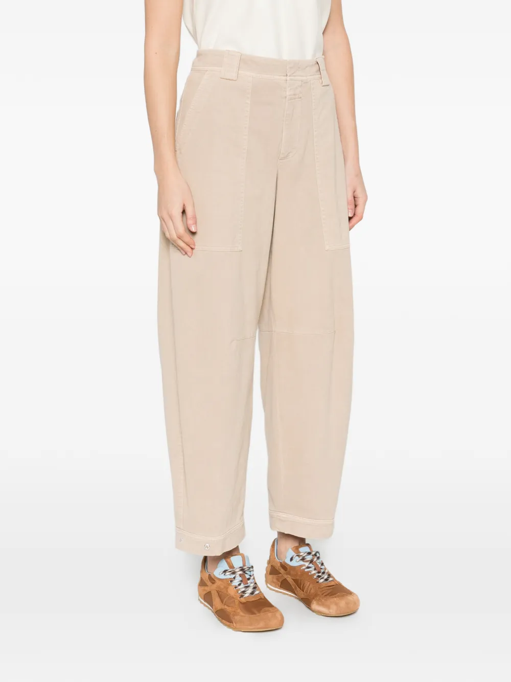  Closed Rhannon Patch-pocket Tapered Trousers - Neutrals 