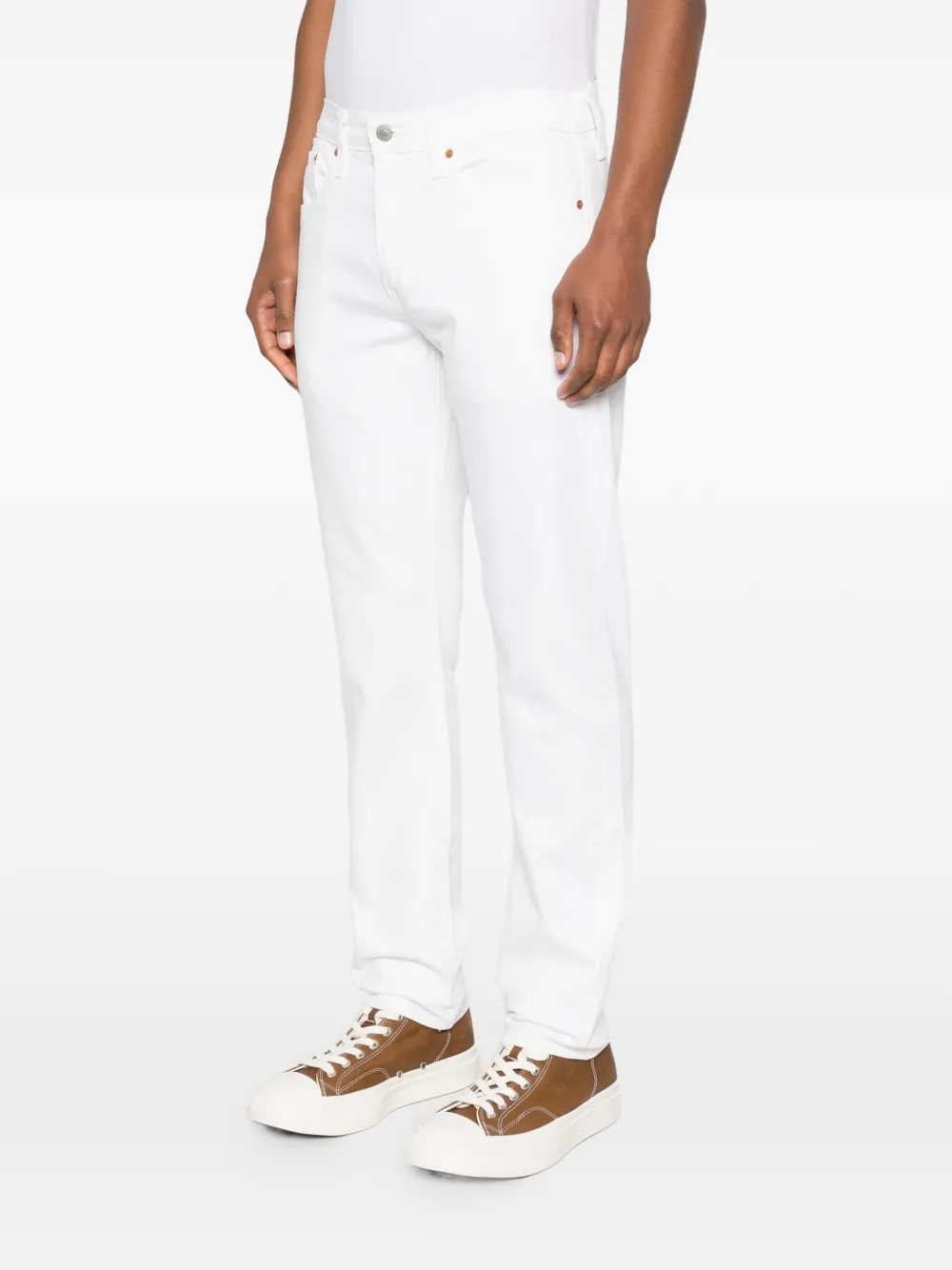 Levi's 502 denim jeans met knopen Wit